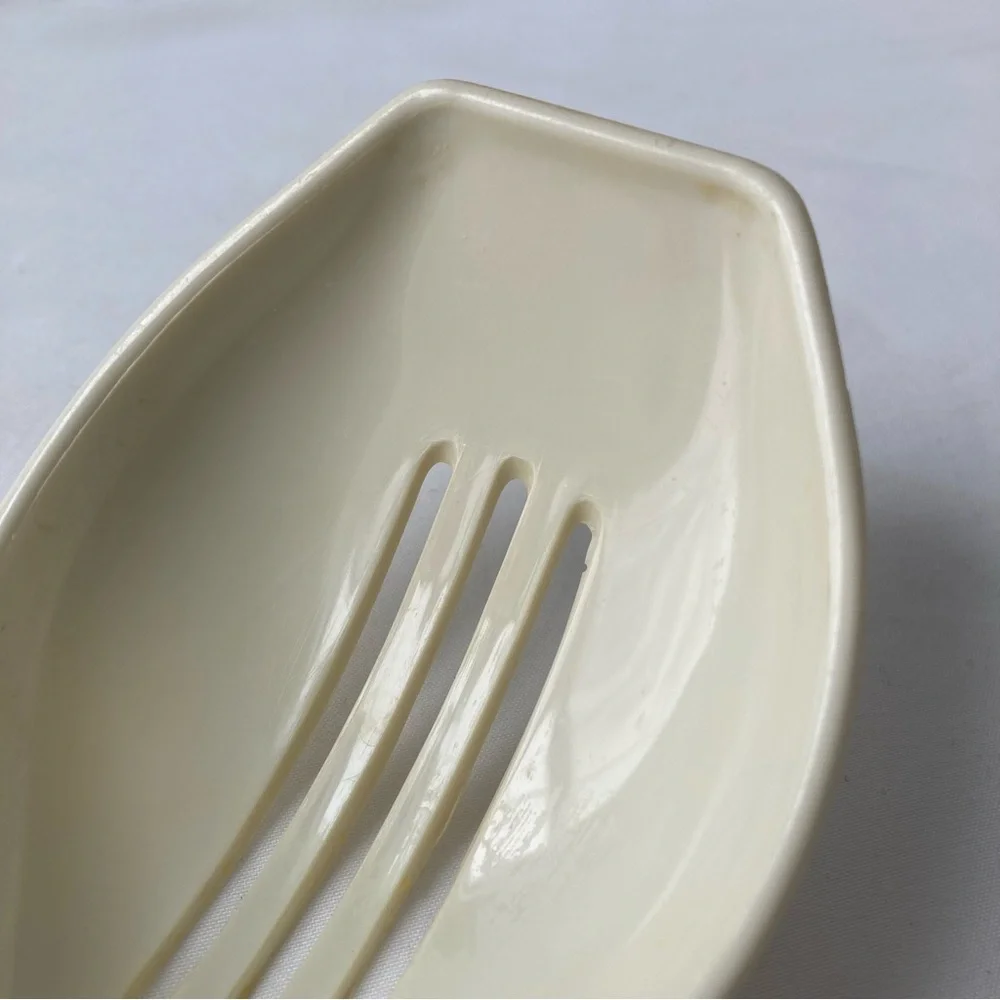 Vintage 90s Pillsbury Doughboy White Plastic Serving Utensil Slotted Spoon 11”